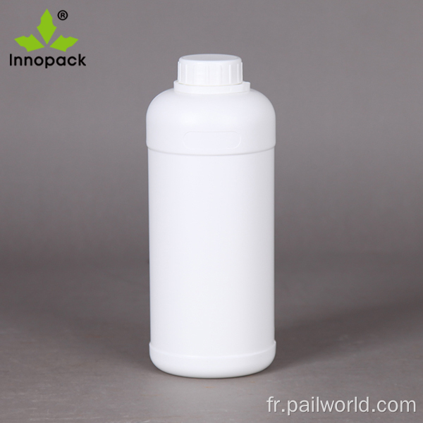 1 litre Bouteilles en plastique HDPE blanc en gros