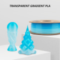 Clear PLA Filament 1,75 mm průhledná duha