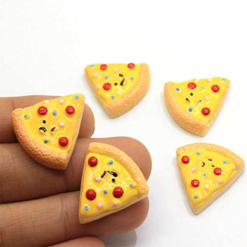 Perline in resina flatback a forma di pizza di alta qualità Scrapbook Decor Perline Charms Toy Ornamenti fai da te Bead Spacer