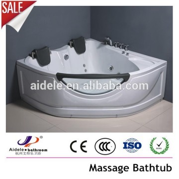 2 person white luxury whirlpool massage bathtub