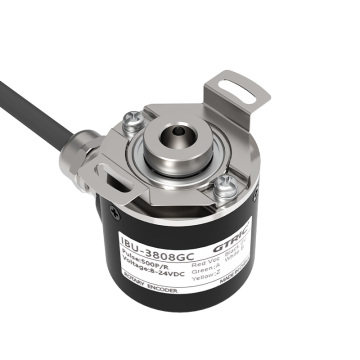 GTRIC Optical Encoder Sensor with 1024 PPR, NPN Open Collector Output, 8mm Clamping Diameter, Blind Hollow Shaft - Incremental Rotary Encoder