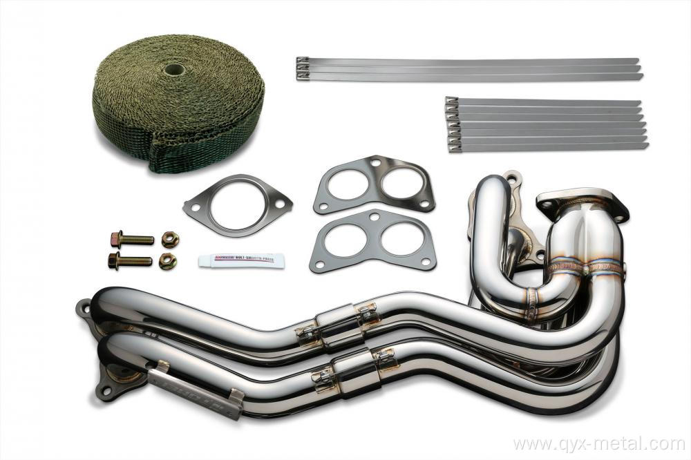 Titanium exhaust system manifold for auto