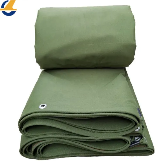 Waterproof Green Poly Cotton Tarpaulin