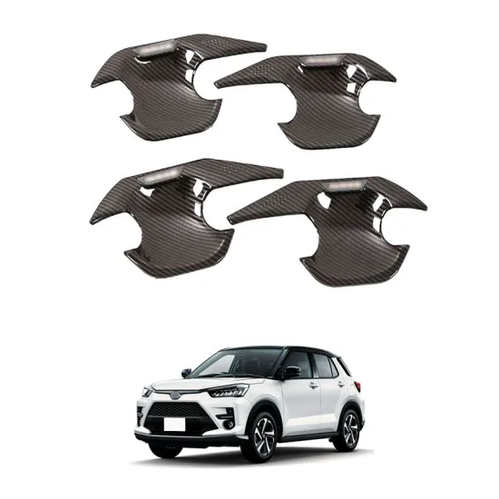 OEM Automotive ABS Carbon Fiber Chrome Exterior Parts for Toyota RAIZE Door Bowl Trim Cover
