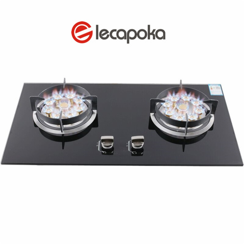 Tempered glass gas stove 2 burner