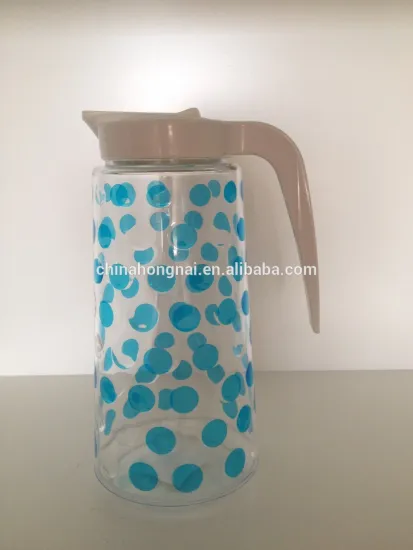 2015 plastic food safe acrylic pitcher, PS BPA free pitcher