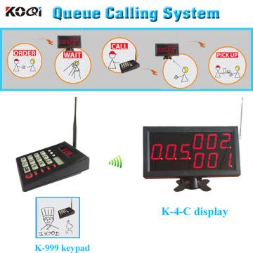 Wireless Queuing System for Restaurant Order System in 433.92MHz