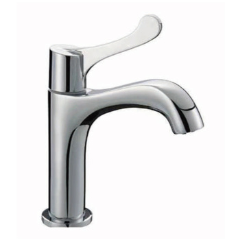 Dual Handles Swan Tap Golden Brass Faucet