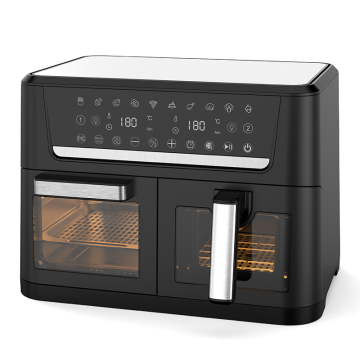 Smart Dual Air Fryers with 2 Independent Baskets - 6L/8L Touch Screen Electric Deep Fryer Oven