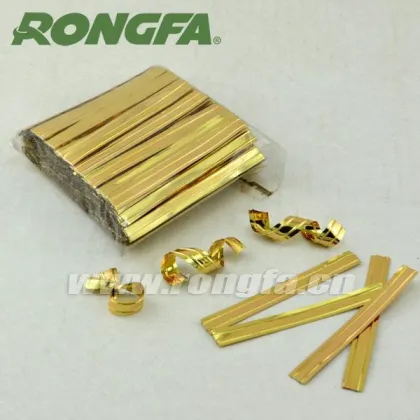 Metallic Golden Twist Tie for Colsing Bags
