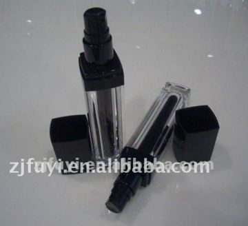 Black Acrylic Cosmetic Lotion Bottle With Pump and Cap