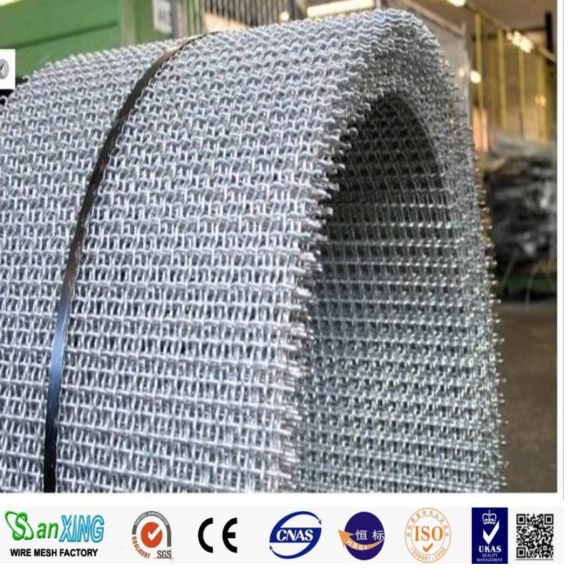 Galvanized crimped wire mesh