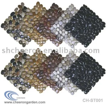 Polished Pebble Tiles,River Stone tile,natural stone mosaic tile