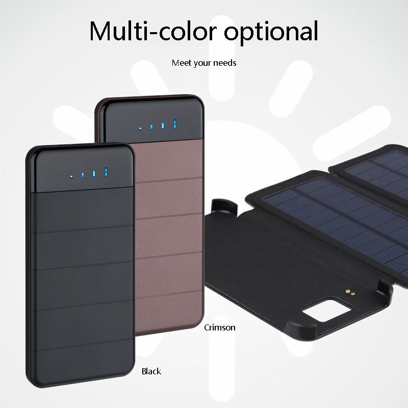 30000mAh Folding Solar Power Bank Charger Solar Panel Sunpower Battery Solar Celles Outdoors External Solar Battery Pack