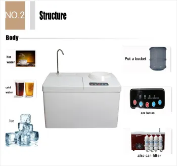 Automatic hot &cold Ice Dispenser Ice Maker Home Use Water Dispenser with Ice Maker