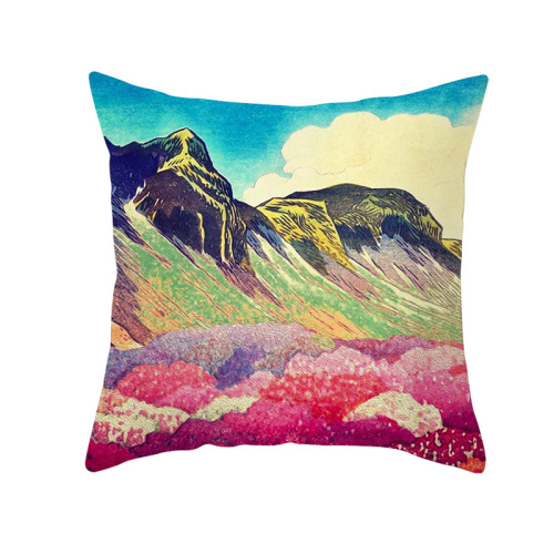 Cotton Velvet Cushion Covers Custom Design Heated Printed Pillow Case Supplier