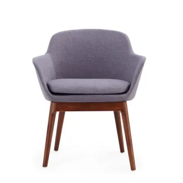 Relaxing Wood-Leg Accent Chair DU-1710