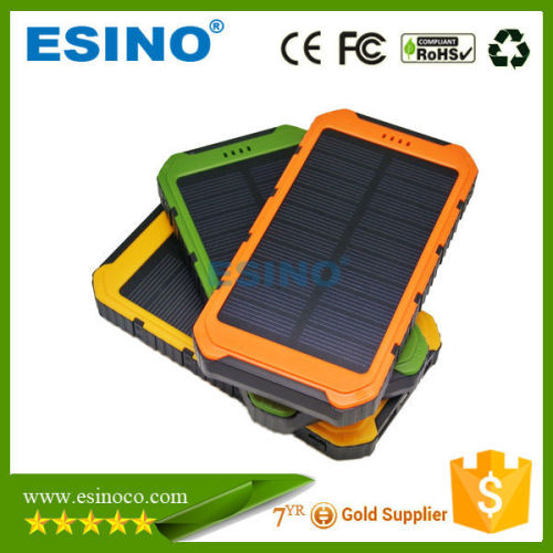 Newest water proof solar power bank 8000MAH