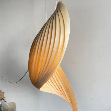 Wooden Pendant Lamp: Creative Chinese Art Chandelier for Restaurant Decoration