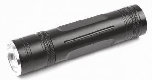 Black Powerful Police Led Flashlight Jw020181-q3 For Hiking, Hunting Family Use