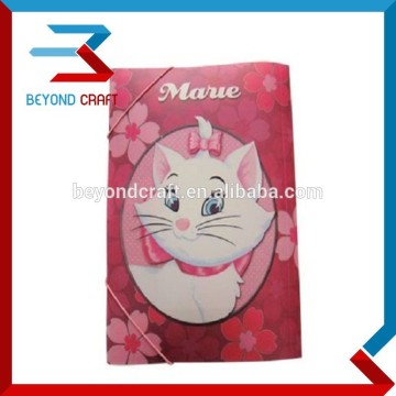 A4 A5 stationery folder file folder with elastic band logo printing