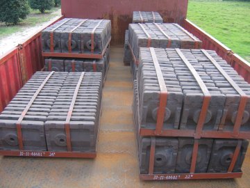 Low Cr Alloy Steel Mill Liners For Conch Cement Group With More Than Hrc50
