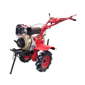 Excalibur Diesel Power Tiller: Farm Cultivator and Mini Tiller with Trailer