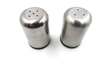 small stainless steel BBQ outdoor salt pepper cruet sets