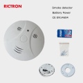 Detector de fumaça fotoelétrico de segurança para casa com bateria de 9v