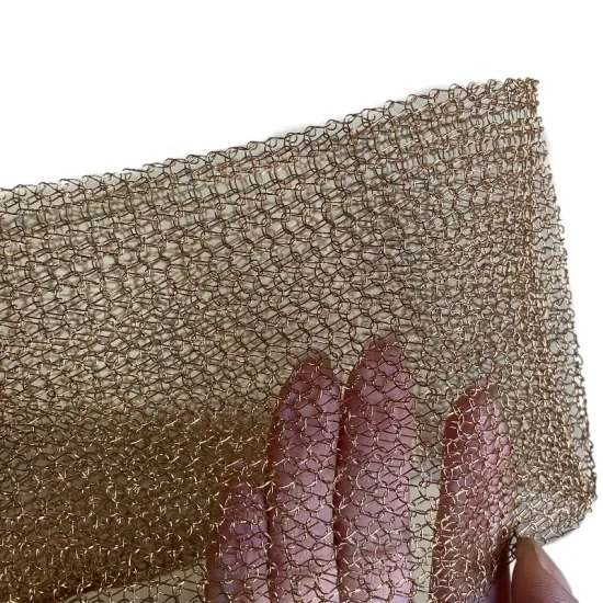 Hot Sale 127mm Width Stainless Steel Knitted Wire Mesh Rolls - Pure Nickel for Distillation