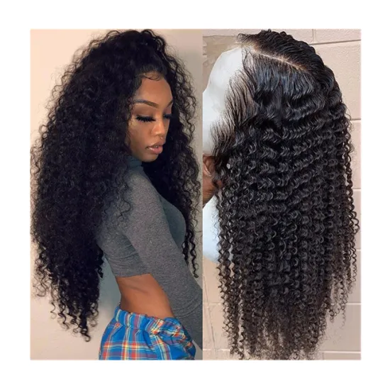 Wholesale Human Hair Extension Vendor Brazilian Curly Wave Closure Wig Hd Frontal Wigs Human Hair Lace Front Wig With Baby Hair