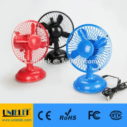 UNI-807 Usb fan flexible mini clip fan for power bank 2 speeds 6 inch fan blue green brown color