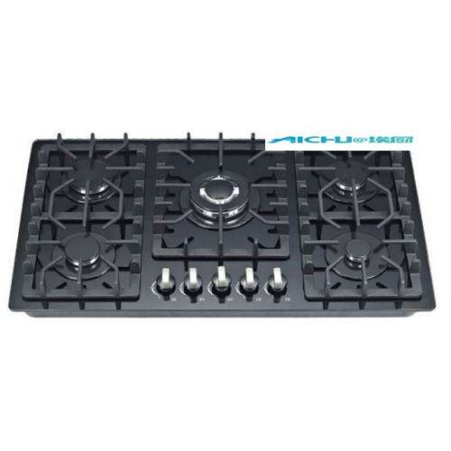 Tempered Glass Built In 5 Burners Gas Hob