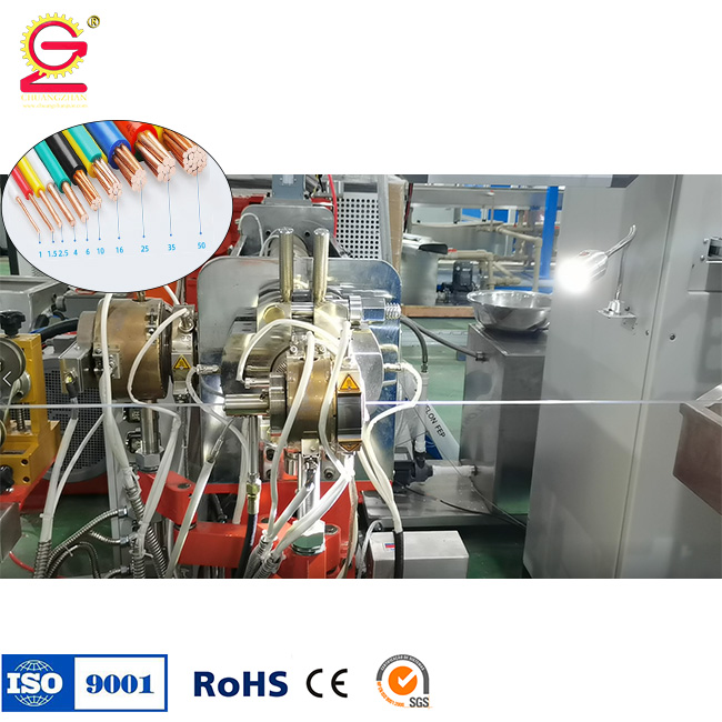 FEP/PFA/ETFE Fluoropolymer Cable Extruder