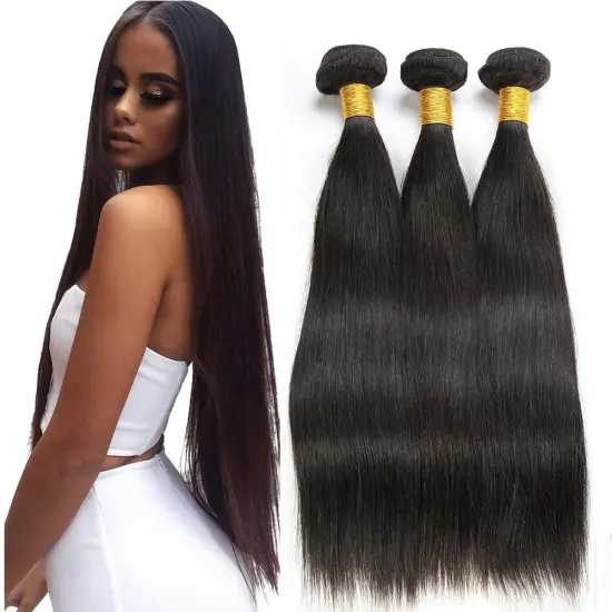 8A Grade Brazilian Human Straight Hair, Silky Straight Virgin Hair Bundle,Cuticle Aligned Straight Virgin Human Hair