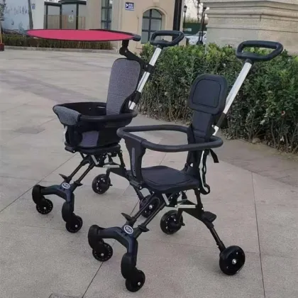 Europe Market Lightweight Folding Stroller with Backpack and High Landscape for Babies