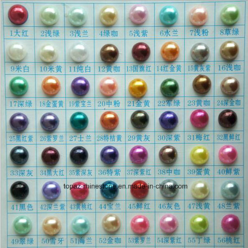 3mm 4mm 5mm runde flache Rückseite Perlen ABS halbe runde Perlen Zubehör für Telefon Fall Nail Art (FB-3mm 4mm 5mm)
