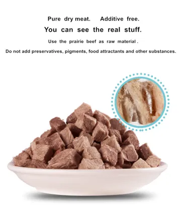 OEM Pet Freeze-dried Cubed Beef Cat Dog Snack