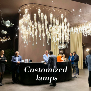 Luxury Modern European Crystal Chandelier for Hotel Lobby Decor
