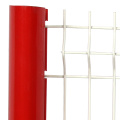 Pagar keselamatan bersalut PVC dengan panel pagar melengkung