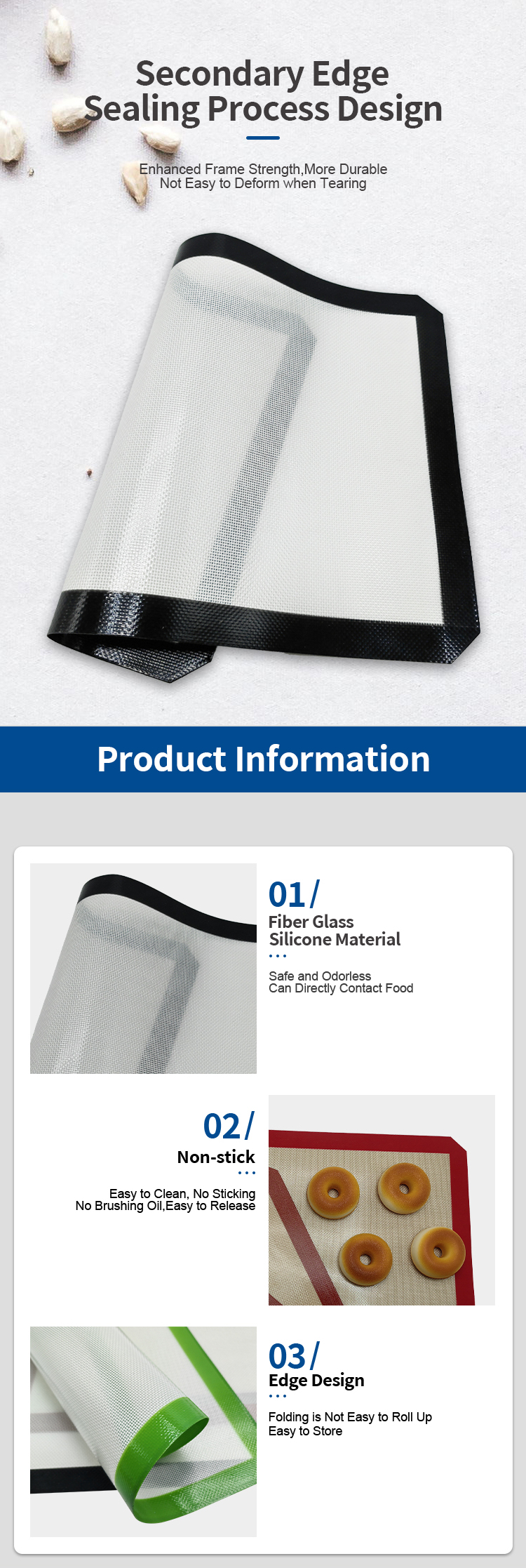 silicone baking mat MFZ-H008