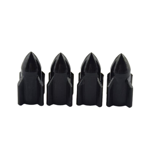 Aluminum alloy Valve Caps Rocket Shaped Dust Cap