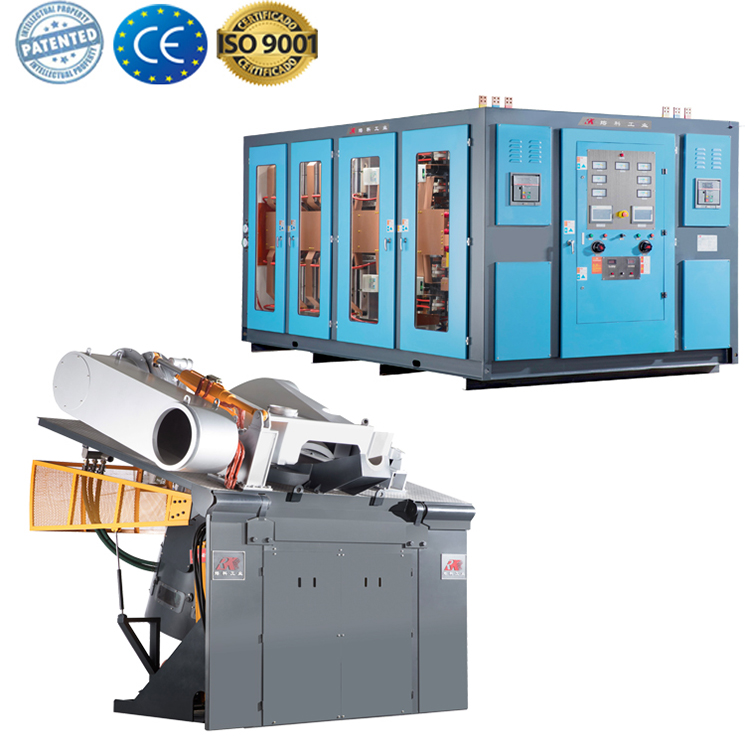 power saving electrical induction steel melting furnace