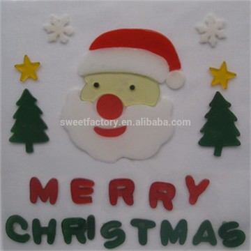White snowflake christmas window jellies sticker adornment ,2014 Merry Christmas New Year window jellies stickers