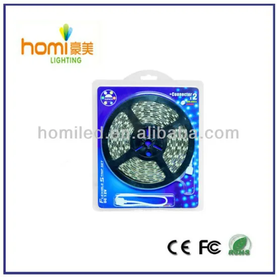 Blister package led strip 5m per packing smd5050/ smd3528