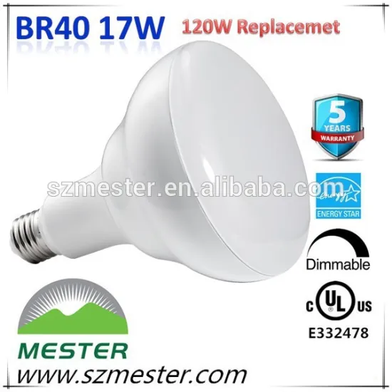 17w ul cul ES pending 120v 3000K Dimmable LED BR40 LED Bulb