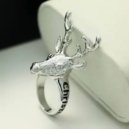 Fine decorative deer antler ring,wedding ring holder