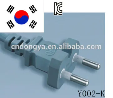 2.5/6/16A 250V 2 pin Korean KC computer power cord
