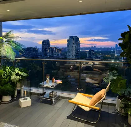 Aluminum Frame Full Glass Guardrail Fall Protection