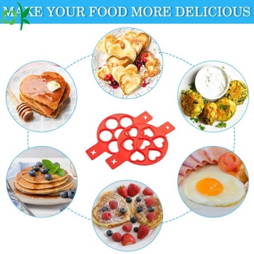 Silicone Nonstick Round Heart Shape Fried Egg Moulds